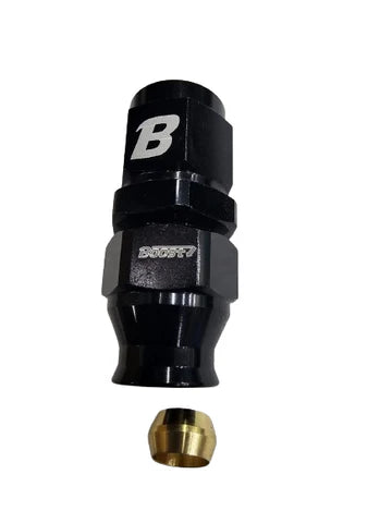 A24-2645-BOOST -6AN Female To 5/16" Tube / Pipe / Hardline Adapter Fittings- black
