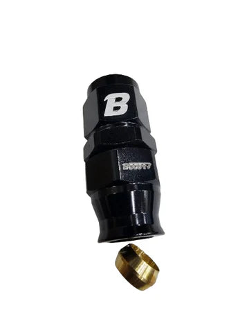 A24-2646-BOOST -6AN Female To 3/8" Tube / Pipe / Hardline Adapter Fittings- black