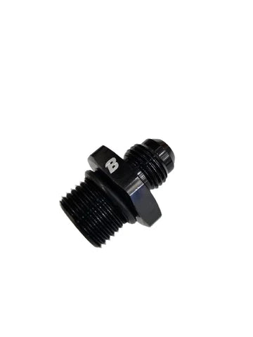 A24-2635-BOOST 6AN Male to M18 x 1.5mm Male Fitting Adapter Flare Union Coupler Fuel Oil Line Hose End Aluminum Alloy Fitting