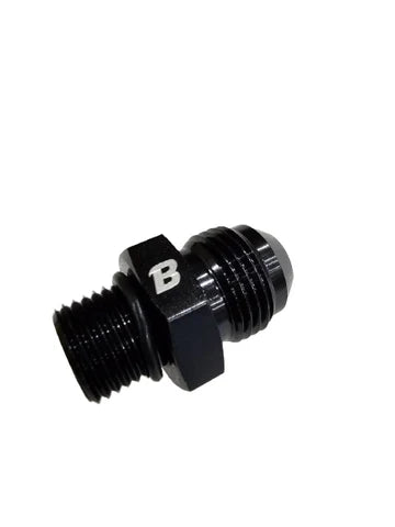 A24-2632-BOOST 8AN Flare to M16 x 1.5 Pipe Hose Adapter Fitting Aluminum Black