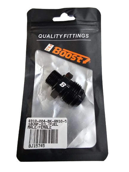 A24-2624-BOOST 10AN AN10 5/8-18 UNF OIL/FUEL LINE GAUGE MALE/FEMALE UNION FITTING CONNECTOR
