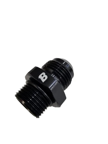 A24-2623-BOOST 10AN AN-10 To M20x1.5 Metric Straight Flare Male Fitting Adapter Black