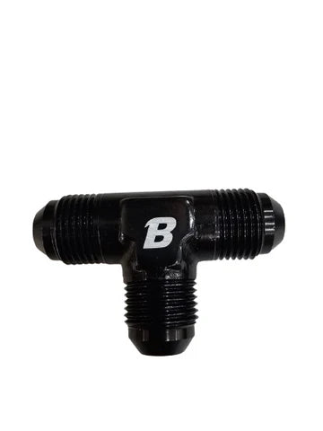 A24-2619-BOOST AN8 AN-8 8AN Tee T-Piece Adapter Male Flare Union Aluminum Fitting Black