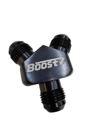 A24-2601-BOOST -10AN x -10AN x -10AN Y-Adapter Fitting - Aluminum