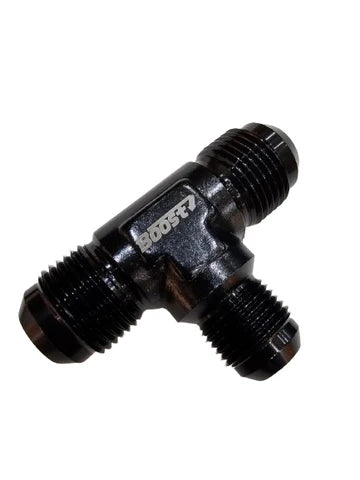 A24-2589-BOOST T FITTING AN10-12X12 Tee T-Piece Fitting Adaptor Fitting - Black