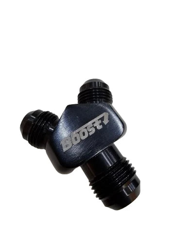 A24-2602-BOOST FITTING AN10-8X8 Y Fitting Junction Coupler Plate Turbo Feed Line Adapter