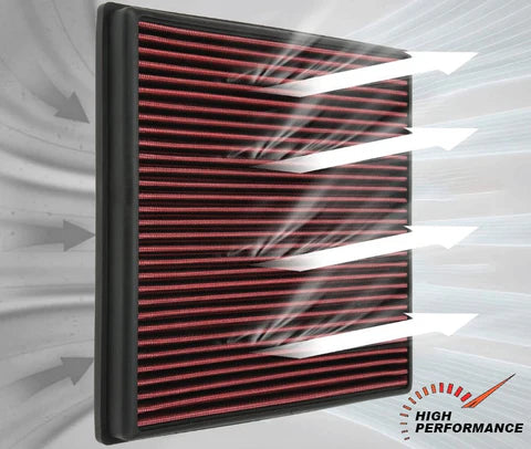 A24-1949-GG-2135-G&G High Performance Replacement Air Filter with Filter Care Service Kit for 1999-2017 Chevrolet/GMC/Cadillac V8