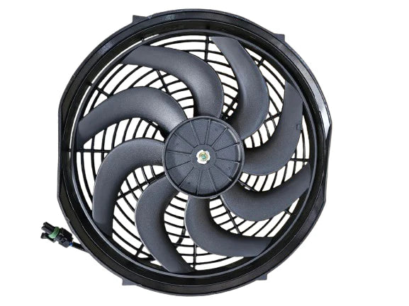 A24-1021-BOOST FAN 14" High Performance Electric Cooling Fan; Curved Blade / Pull