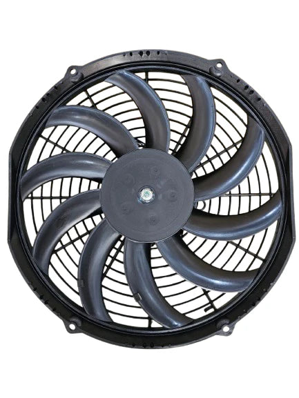 A24-1009-BOOST FAN 13" Low Profile Puller Fan with Curve Blades, 12V