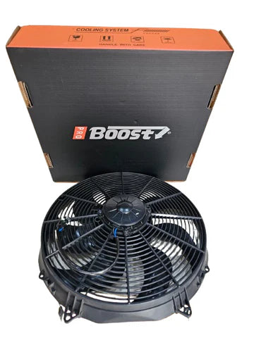 A24-1012-BOOST FAN 16" Extreme Performance High Output Puller Fan with Curved Blades