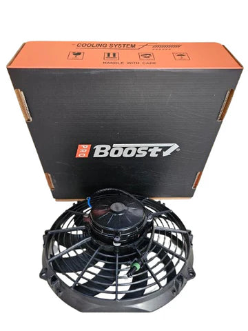 مروحة A24-1114-BOOST FAN، أداة سحب منحنية للسيارات 11 بوصة