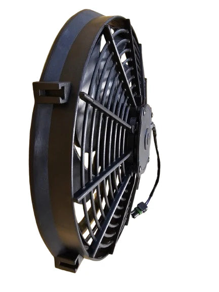 A24-1022-BOOST FAN 14" Low Profile Electric Cooling Fan; Curved Blade / Pull