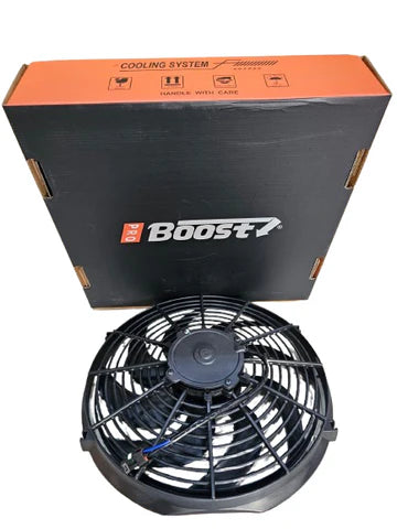 مروحة تبريد كهربائية منخفضة الارتفاع A24-1109-BOOST FAN مقاس 14 بوصة؛ شفرة منحنية / سحب