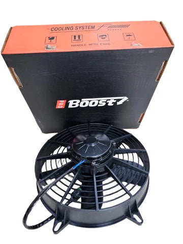 A24-1104-BOOST FAN 12.00" High Performance Pusher Fan with Straight Blades, 12V