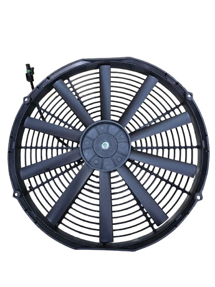 A24-1107-BOOST FAN 16" Medium Profile Puller Fan with Straight Blades, 12V