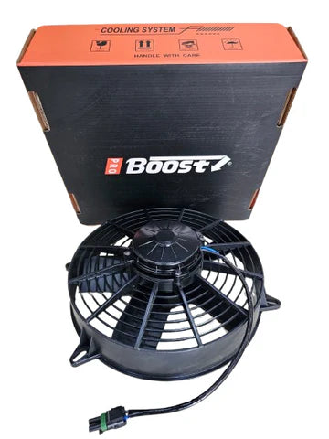 A24-1018-BOOST FAN 12.00" High Performance Puller Fan with Straight Blades, 12V