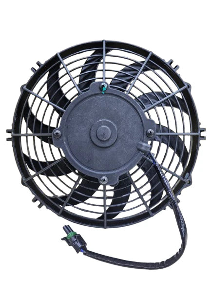 A24-1111-BOOST FAN Automotive 11" Low Profile 12V Electric Puller Fan Curved Blades