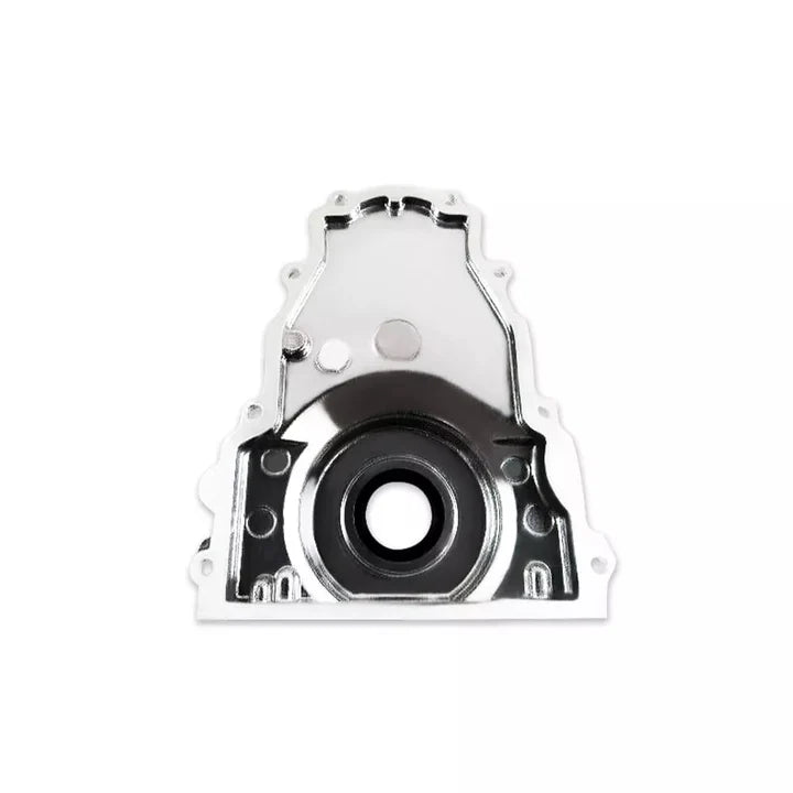A24-1694-Chevy LS2/LS3 Aluminum Timing Chain Cover w/o Cam Sensor CHROME