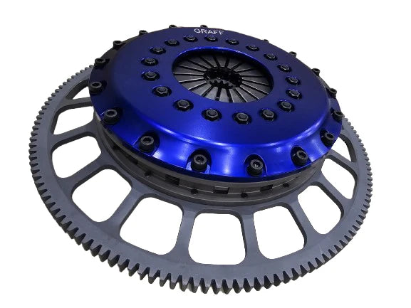 A24-3334-GRAFF 8.5" 215MM TWIN Plates Race Clutch Kit For Toyota Landcruiser 1FZ-FE GEN2-SPRING