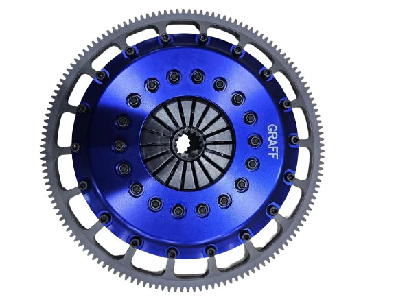 A24-3334-GRAFF 8.5" 215MM TWIN Plates Race Clutch Kit For Toyota Landcruiser 1FZ-FE GEN2-SPRING