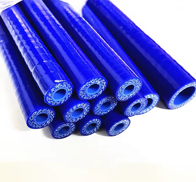 A24-1098-6mm 3 layers Polyester 1 Meter Silicone Straight Hose blue Silica gel tube For Car engine Universal High temperature pipe