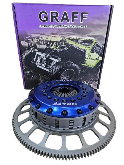 A24-3330-GRAFF 8.5" 215MM Quad Plates Race Clutch Kit For Toyota Landcruiser 1FZ-FE(4 Plate)