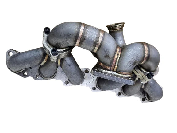 A24-2840-Full Race spec Twin Scroll T4 Stainless Steel Turbo Manifold – Nissan TB48 TWIN WASTEGATE