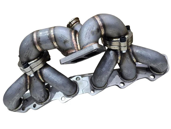 A24-2840-Full Race spec Twin Scroll T4 Stainless Steel Turbo Manifold – Nissan TB48 TWIN WASTEGATE