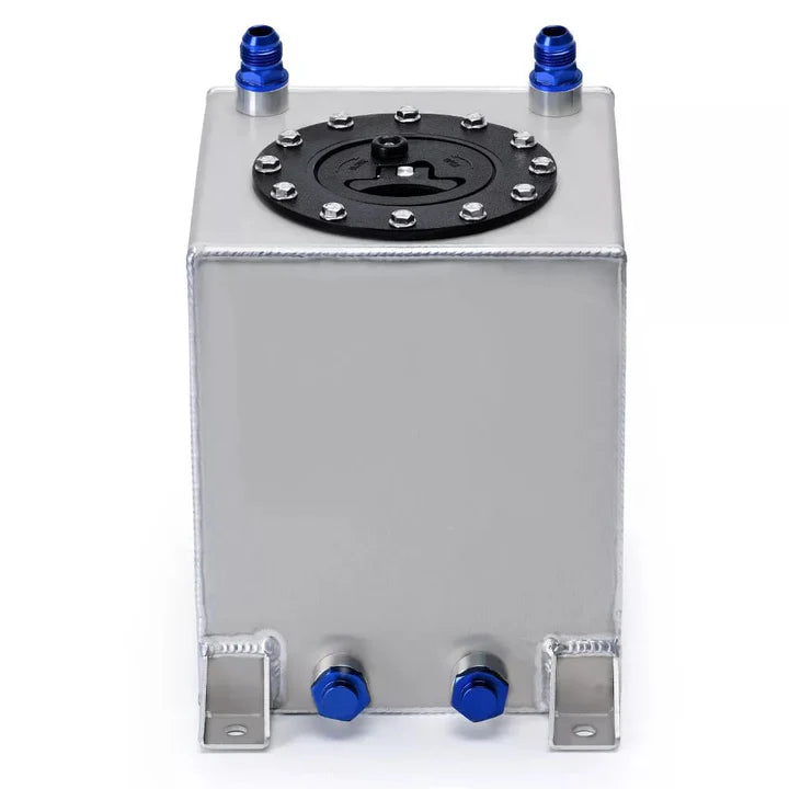 A24-2111-Universal 2.5 Gallon 10L Fuel Cell Tank Aluminum Polished