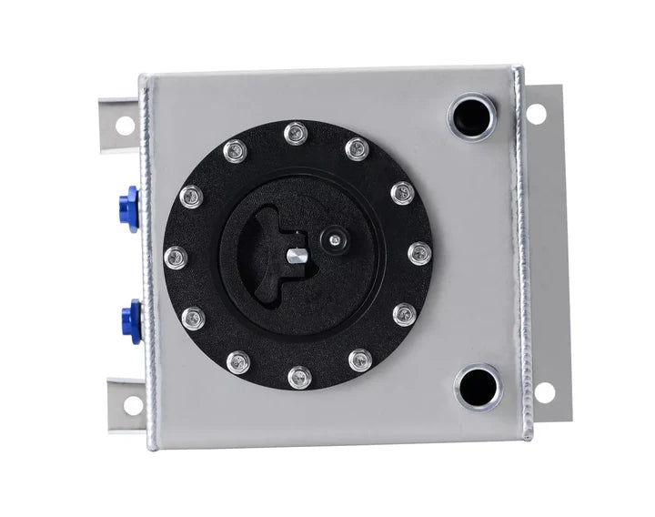 A24-2111-Universal 2.5 Gallon 10L Fuel Cell Tank Aluminum Polished