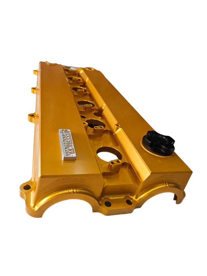 A24-2309-SPEEDWORKS TOYOTA 2JZ-GE NON-VVTI SINGLE PIECE BILLET VALVE COVER GOLD