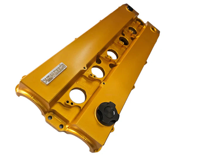 A24-2309-SPEEDWORKS TOYOTA 2JZ-GE NON-VVTI SINGLE PIECE BILLET VALVE COVER GOLD