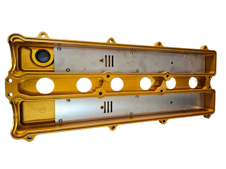 A24-2309-SPEEDWORKS TOYOTA 2JZ-GE NON-VVTI SINGLE PIECE BILLET VALVE COVER GOLD