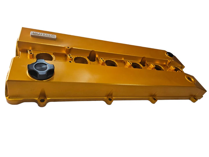 A24-2309-SPEEDWORKS TOYOTA 2JZ-GE NON-VVTI SINGLE PIECE BILLET VALVE COVER GOLD