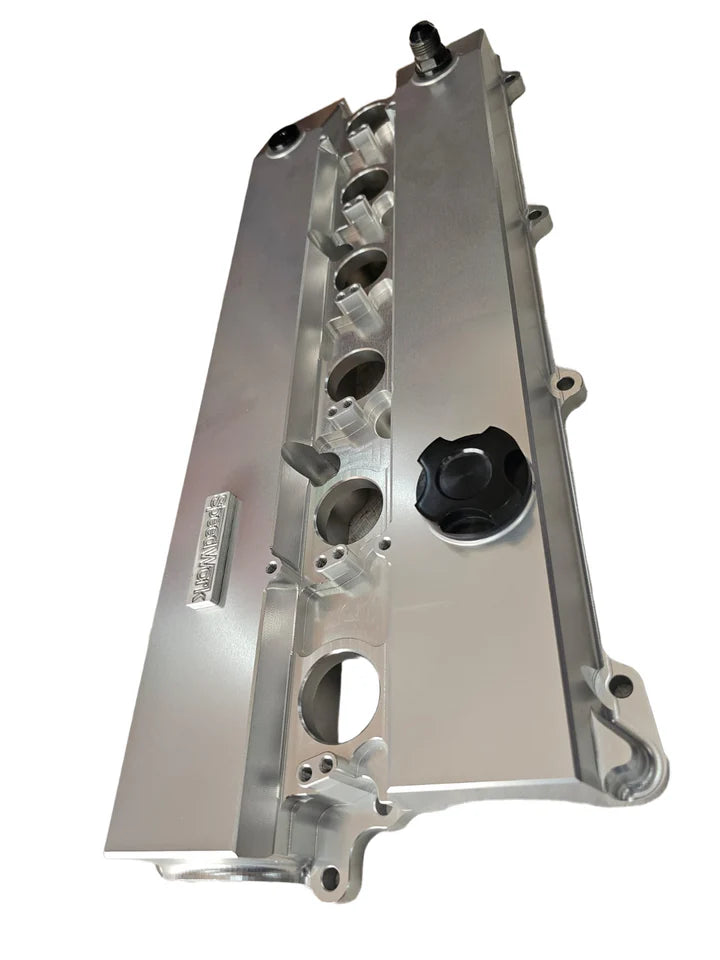 A24-2305-SPEEDWORKS TOYOTA 2JZ-GTE VVTI SINGLE PIECE BILLET VALVE COVER SILVER