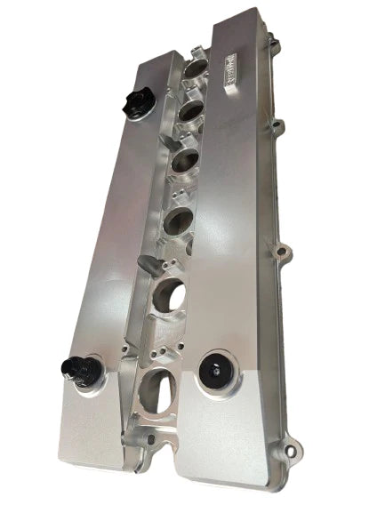 A24-2305-SPEEDWORKS TOYOTA 2JZ-GTE VVTI SINGLE PIECE BILLET VALVE COVER SILVER