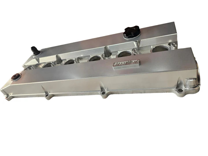 A24-2305-SPEEDWORKS TOYOTA 2JZ-GTE VVTI SINGLE PIECE BILLET VALVE COVER SILVER