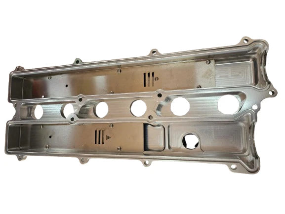 A24-2305-SPEEDWORKS TOYOTA 2JZ-GTE VVTI SINGLE PIECE BILLET VALVE COVER SILVER