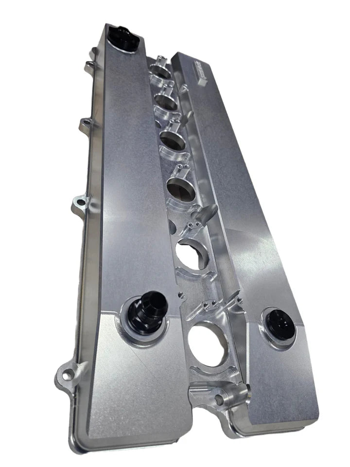A24-2312-SPEEDWORKS TOYOTA 2JZ-GTE NON-VVTI SINGLE PIECE BILLET VALVE COVER SILVER