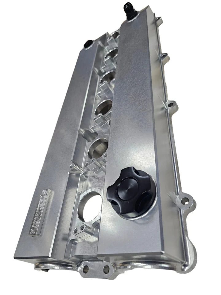A24-2312-SPEEDWORKS TOYOTA 2JZ-GTE NON-VVTI SINGLE PIECE BILLET VALVE COVER SILVER