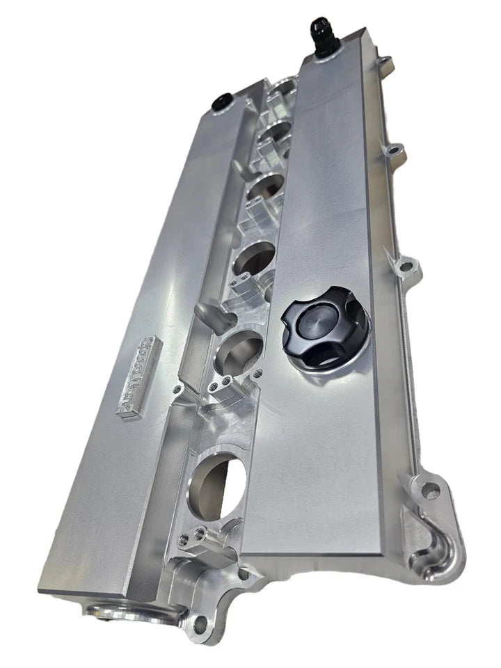 A24-2306-SPEEDWORKS TOYOTA 2JZ-GE VVTI SINGLE PIECE BILLET VALVE COVER SILVER