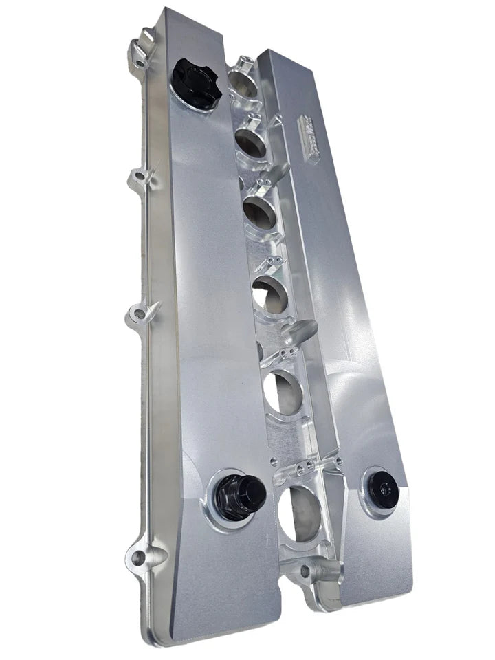 A24-2306-SPEEDWORKS TOYOTA 2JZ-GE VVTI SINGLE PIECE BILLET VALVE COVER SILVER