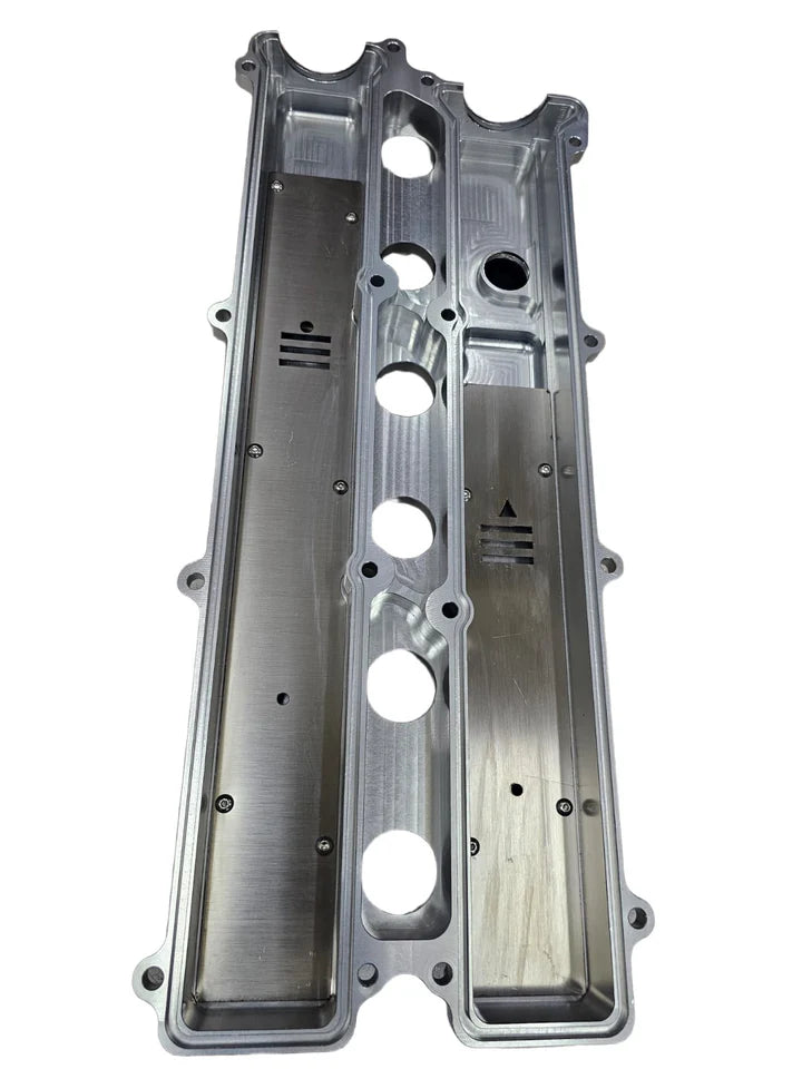 A24-2306-SPEEDWORKS TOYOTA 2JZ-GE VVTI SINGLE PIECE BILLET VALVE COVER SILVER