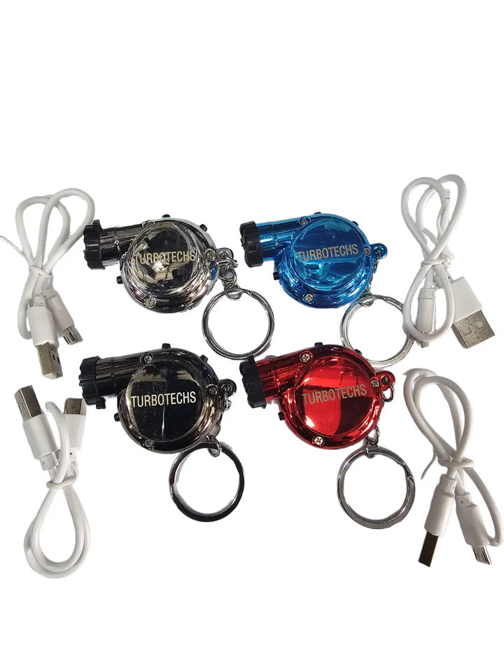 A24-2022-Turbotechs Keychain Turbo Keychain, Creative Multicolor Hot Sleeve Bearing Spinning Turbine Turbocharger Keychains Keyring