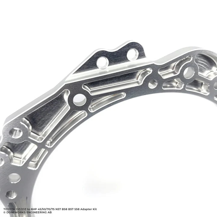A24-3046-DomiWorks Engineering AB-1JZ/2JZ to 8HP 45/50/70/75/76 N57 B58 B57 S58 ADAPTER KIT