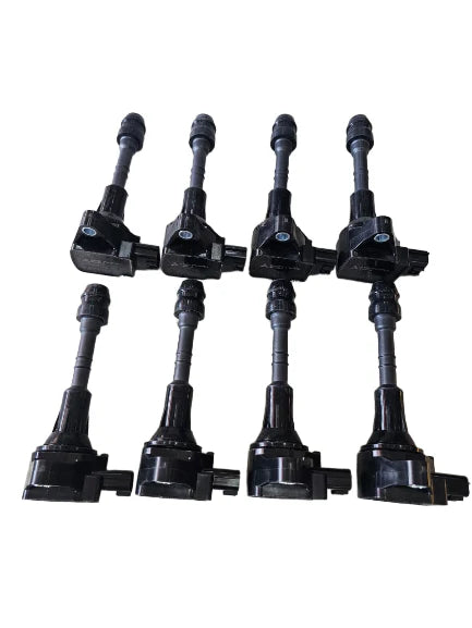 A24-3511-Metha1 Coils IGNITION COIL SET OF 8 22448-1LA0B UF677 22448-1LA0A UF650 Compatible for Infiniti QX56 QX80 Compatible for Nissan Armada 5.6 V8 Z62 Y62 VK56