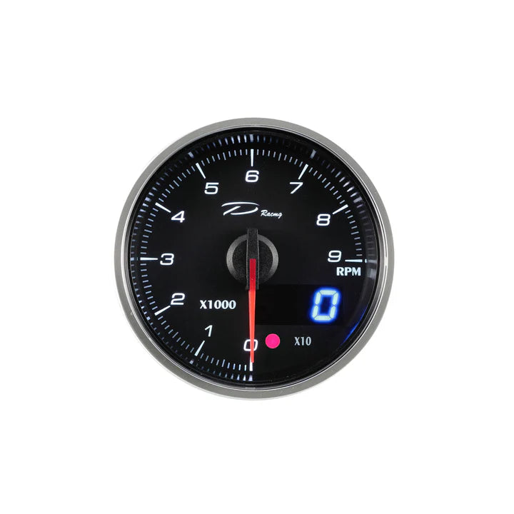 A24-1406-D Racing DX-Series 60MM Peak RPM Gauge with Waterproof Sensor Connector
