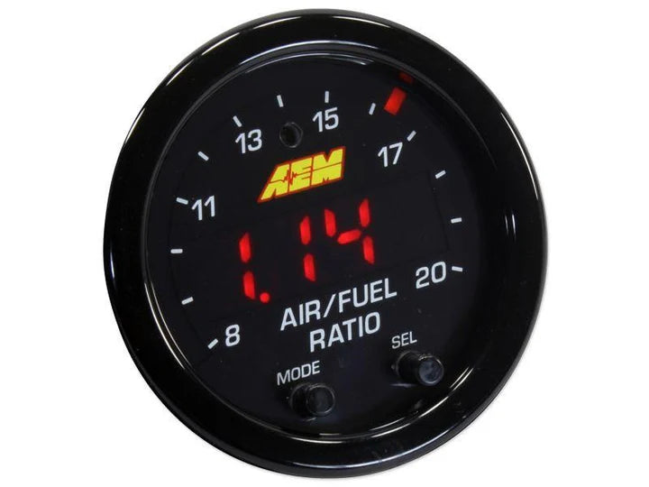A24-1361-AEM Electronics Black bezel X-Series Wideband UEGO AFR Sensor Controller Gauge 30-0300