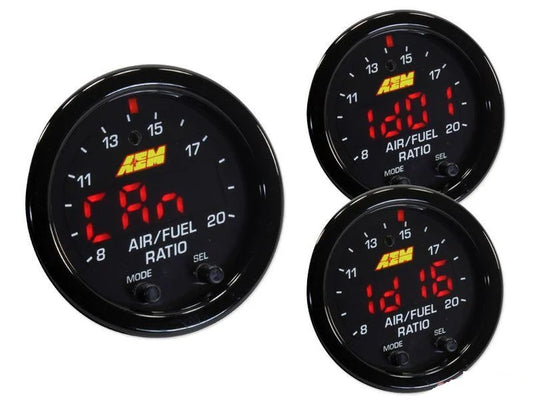 A24-1361-AEM Electronics Black bezel X-Series Wideband UEGO AFR Sensor Controller Gauge 30-0300
