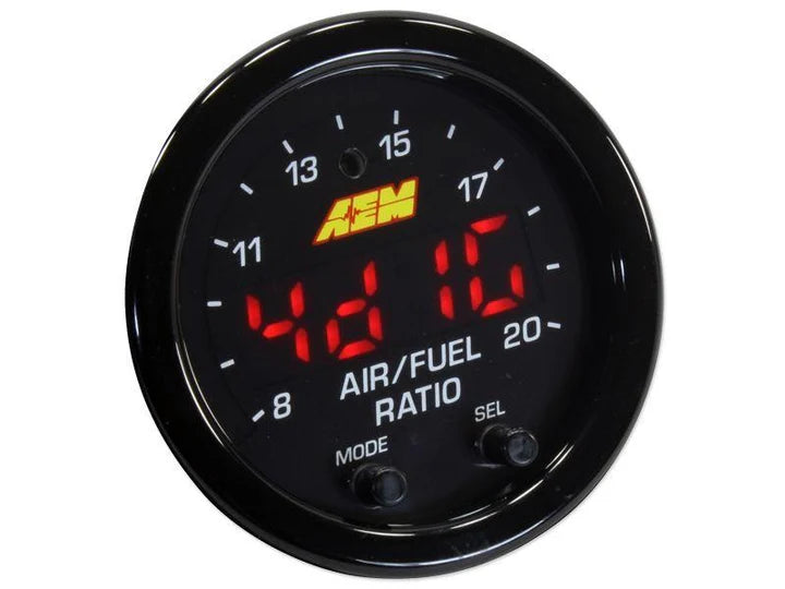 A24-1361-AEM Electronics Black bezel X-Series Wideband UEGO AFR Sensor Controller Gauge 30-0300